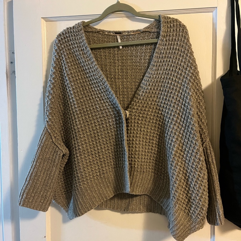 Free people single button sweater